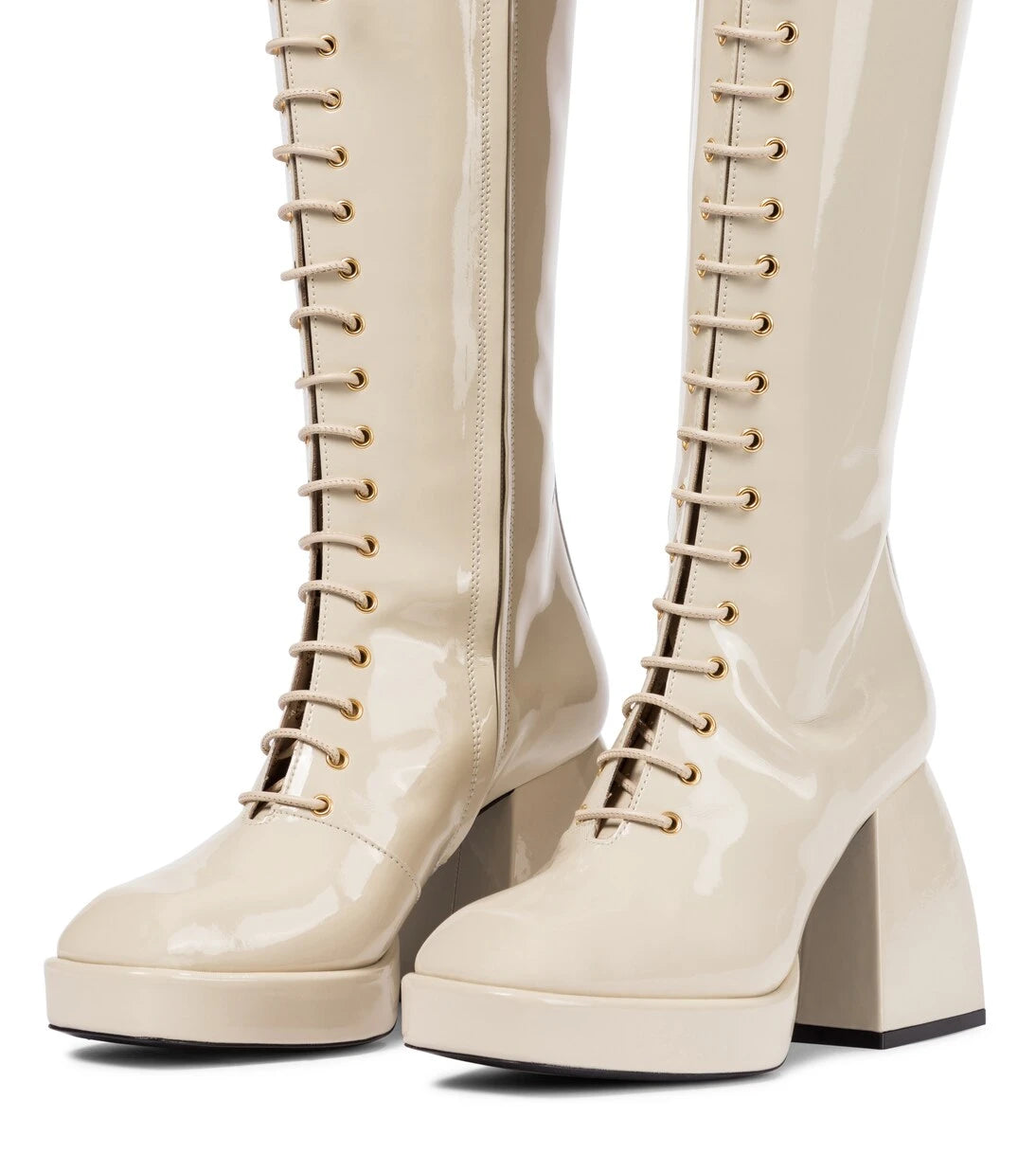 Nodaleto - Bulla Ward patent leather knee-high boots
