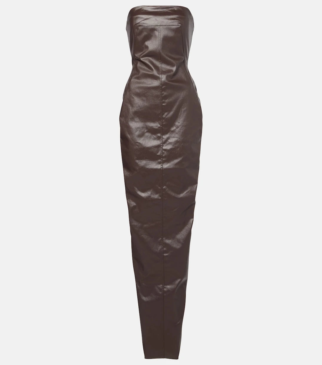 Rick Owens - Denim bustier gown
