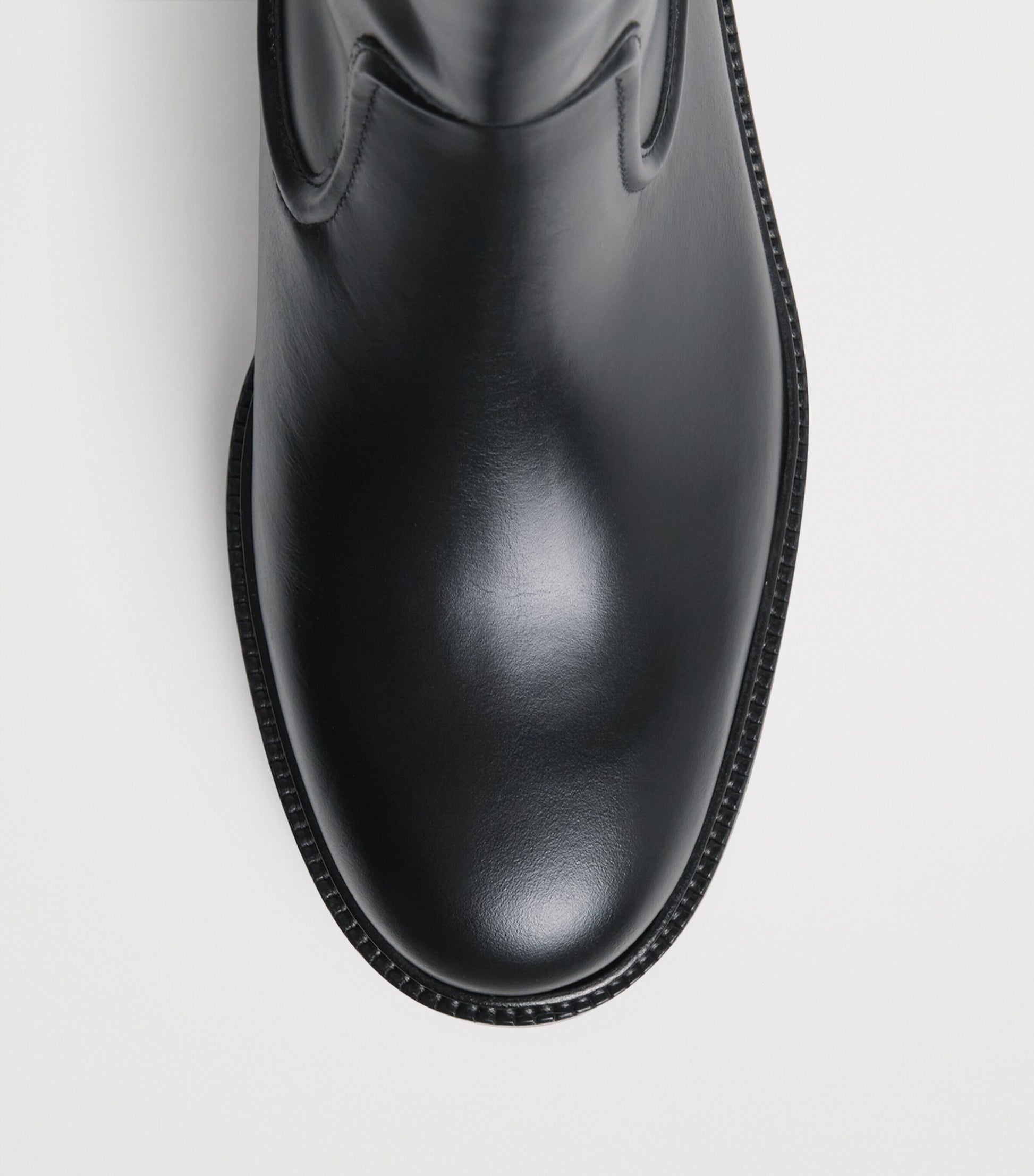 Maje Black Leather Knee-High Boots