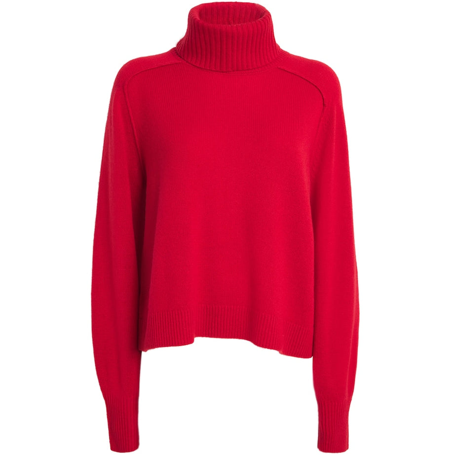 ME+EM Red Cashmere Snood Sweater