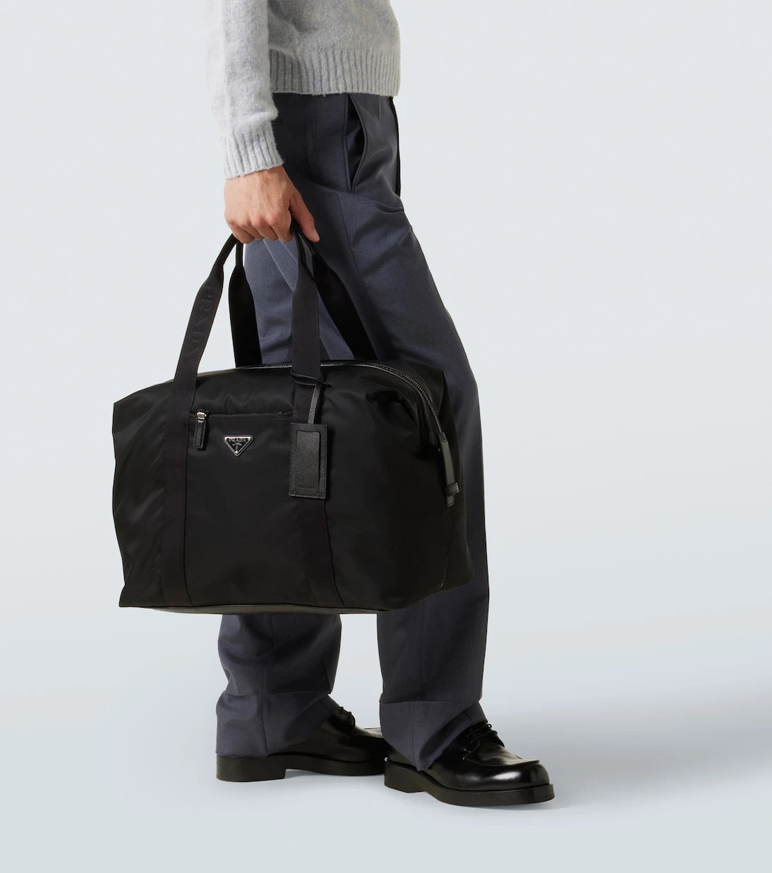 Prada - Re-Nylon leather-trimmed duffel bag