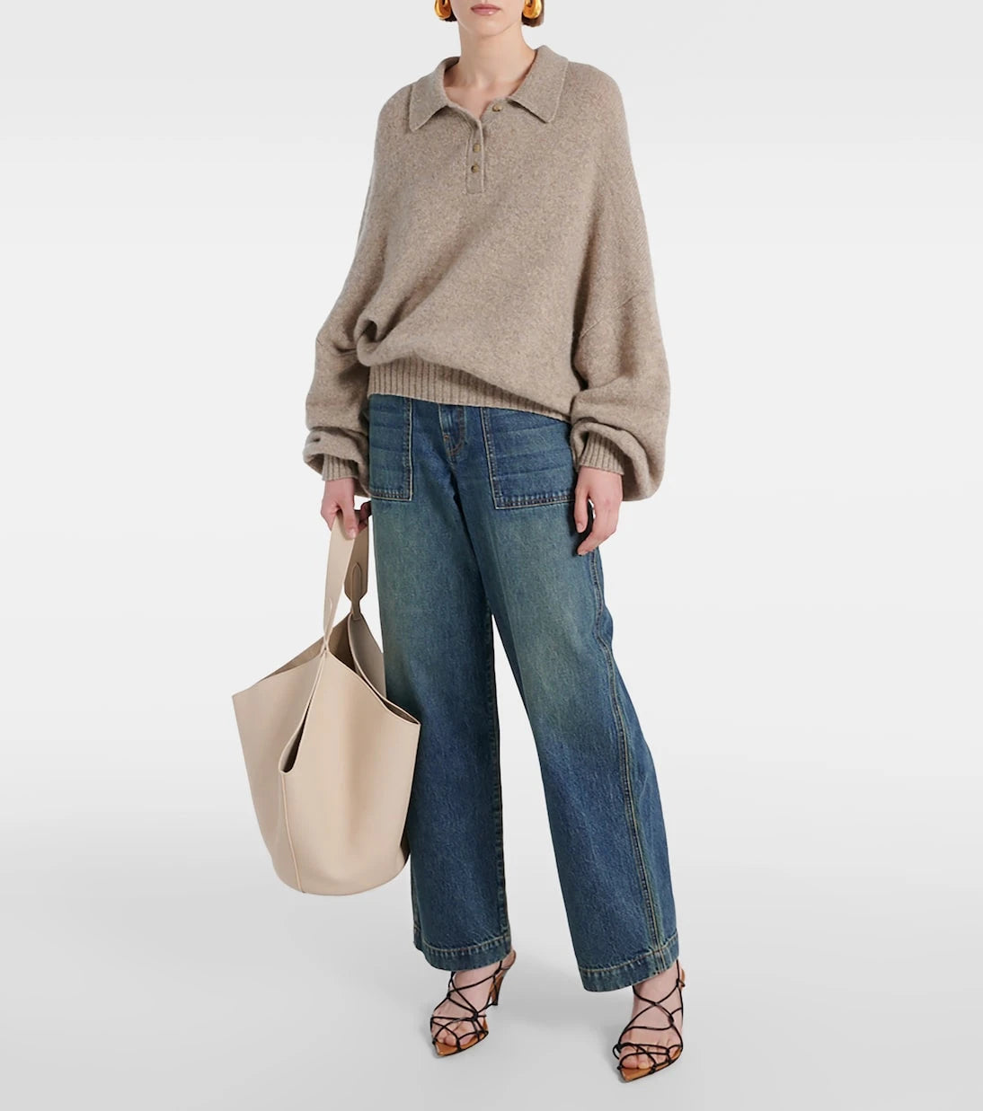 Khaite - Rene cashmere polo sweater