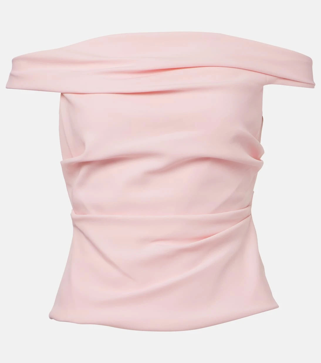 The Sei - Draped off-shoulder crêpe corset