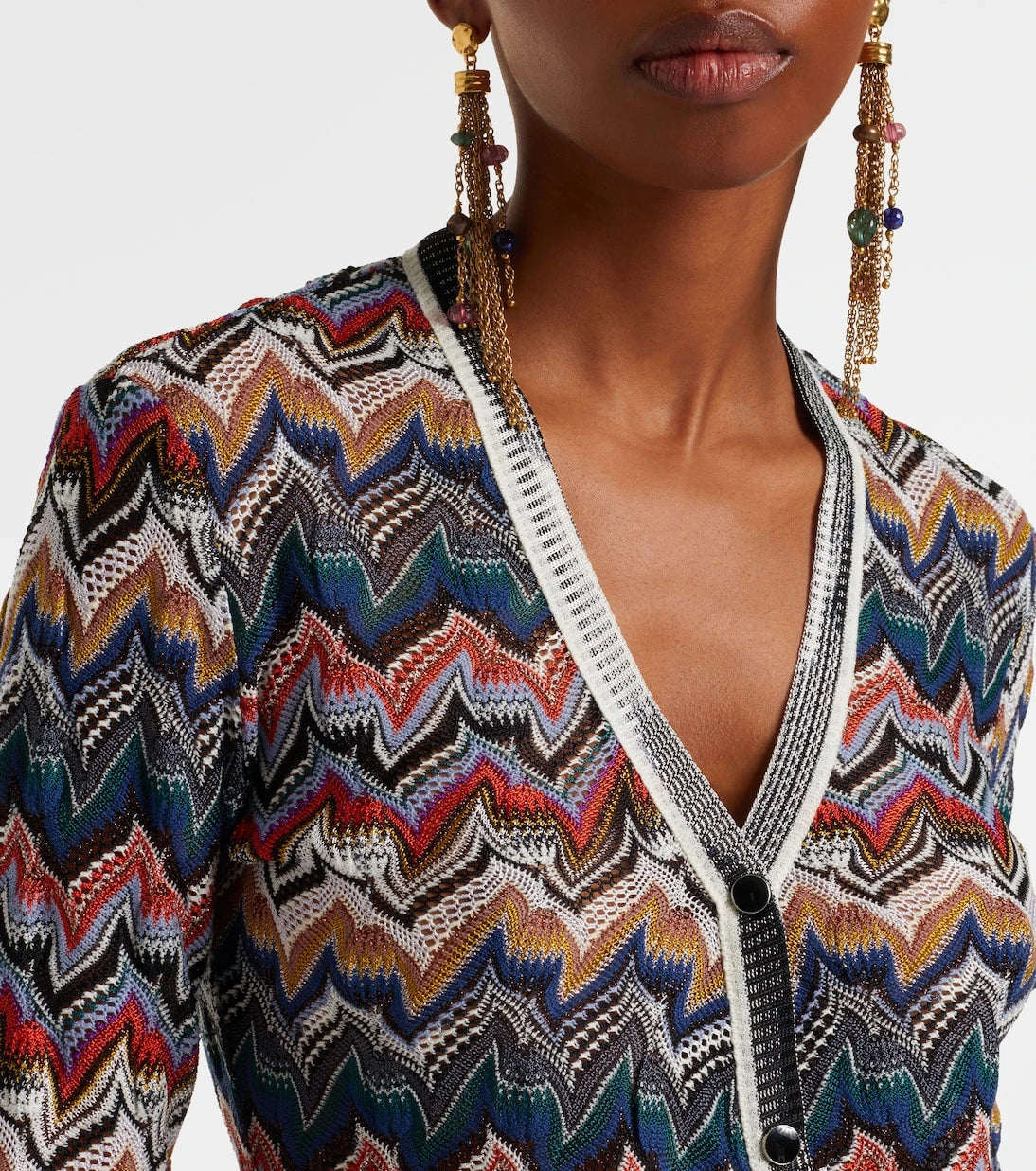 Missoni - Zig Zag lamé cardigan