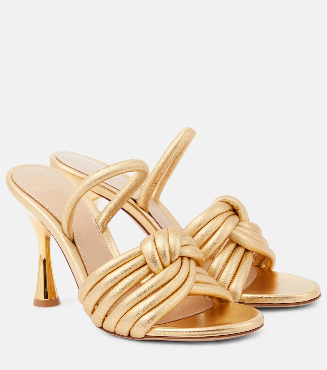 Gianvito Rossi - Ottavia metallic leather sandals