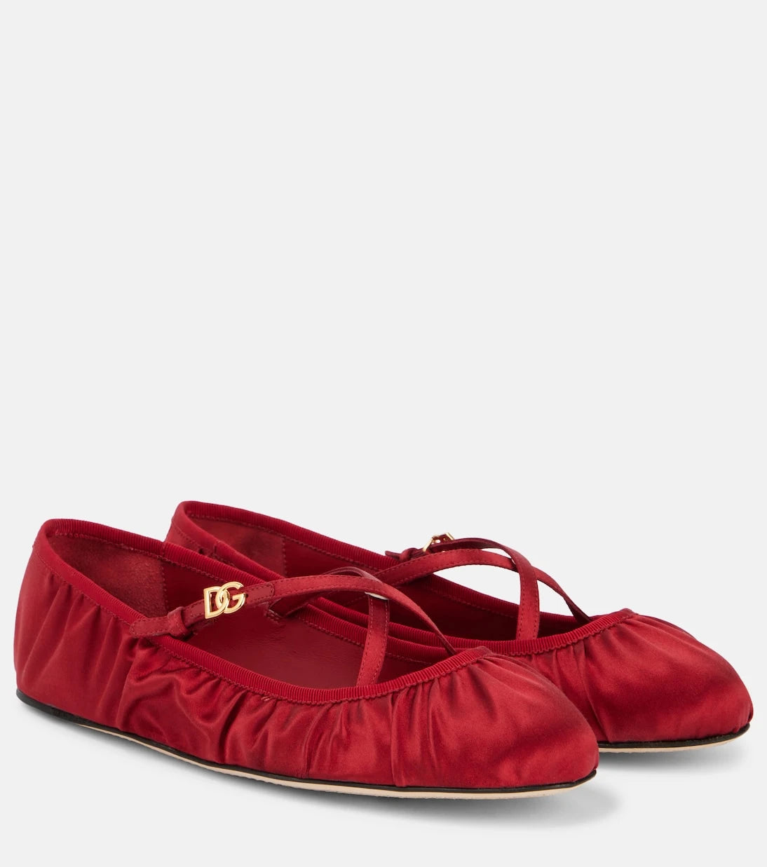 Dolce&Gabbana - DG satin ballet flats