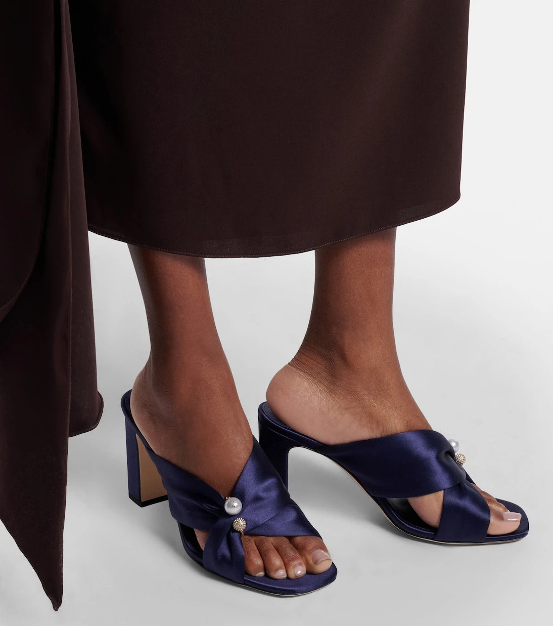 Jimmy Choo - Rafi embellished satin mules