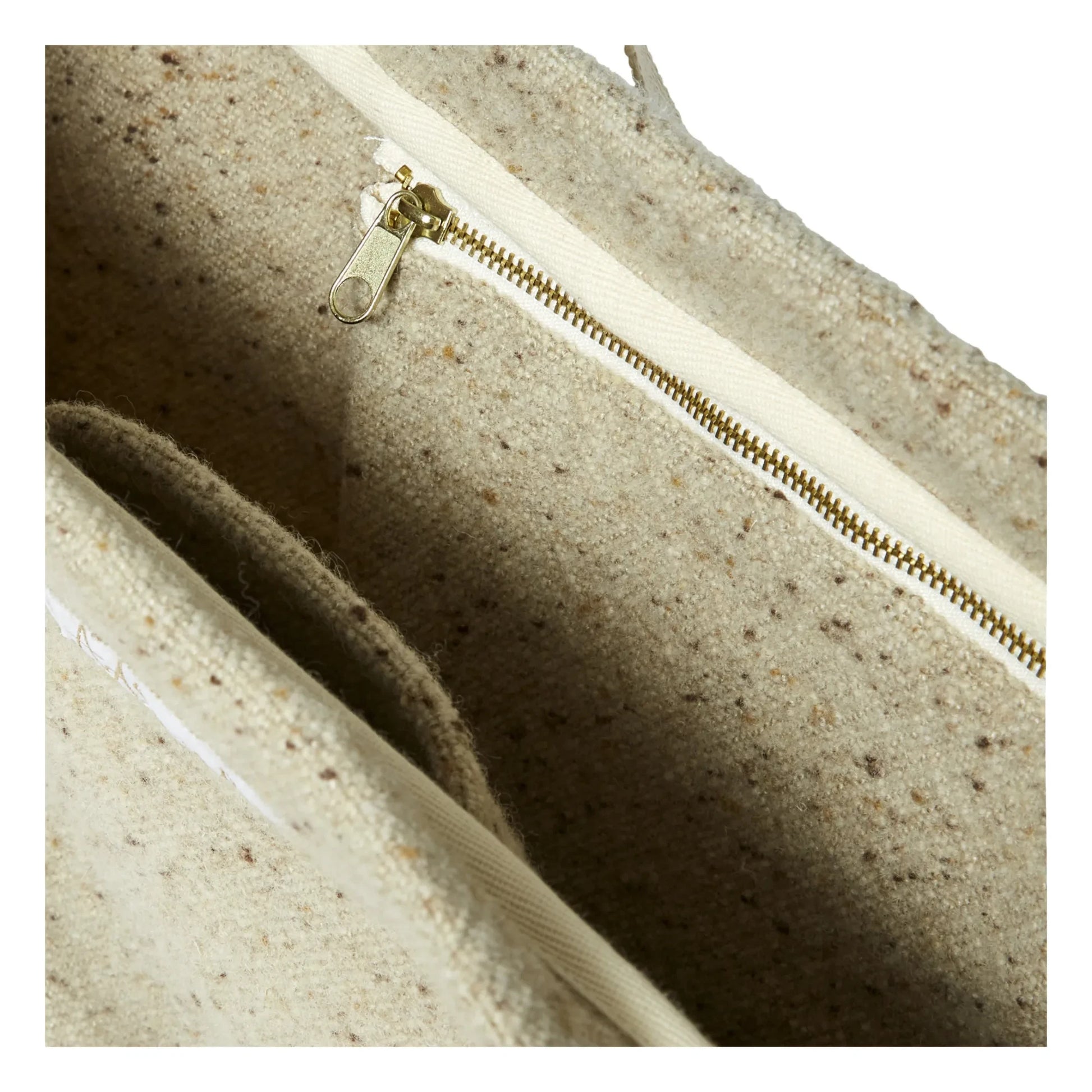 Adorna - Anna Wool and Linen Changing Bag | Heather beige