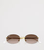 0RB3707 Metal Oval Sunglasses