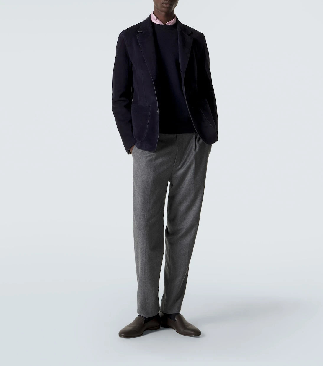 Ralph Lauren Purple Label - بليزر من الشامواه