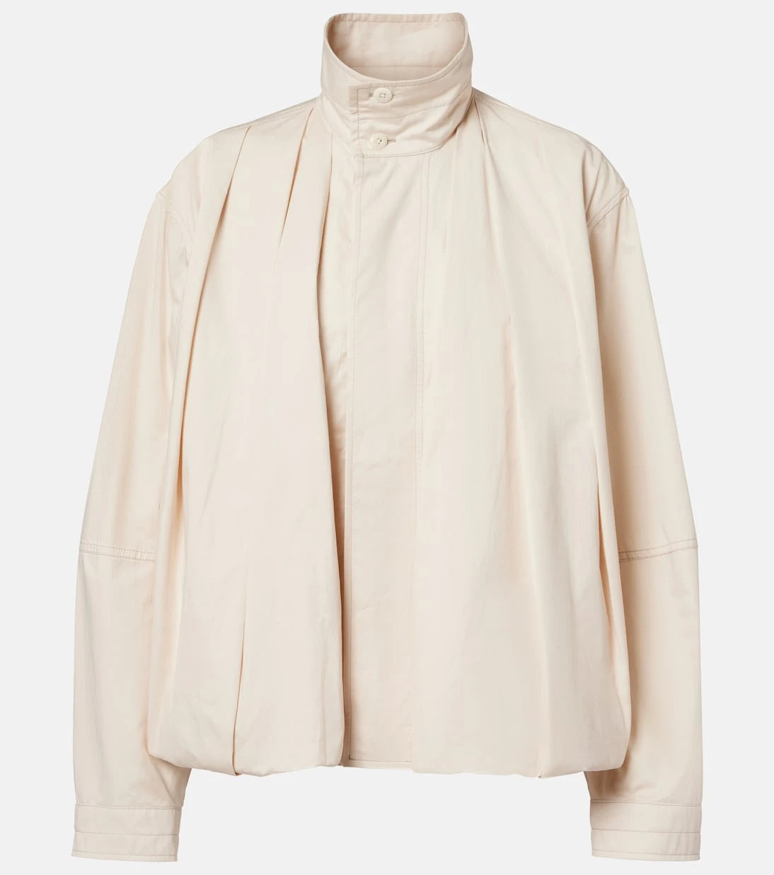 Lemaire - Pleated cotton satin jacket