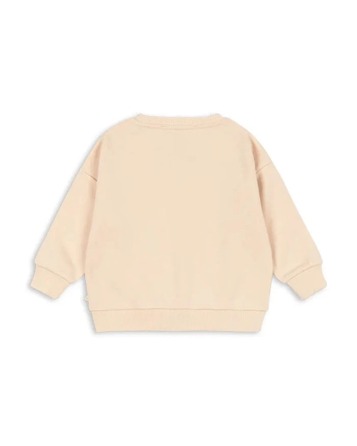 Konges Sløjd çocuk pamuklu LOU SEQUIN SWEAT SHIRT GOTS sweatshirt