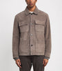 Brown Suede Overshirt