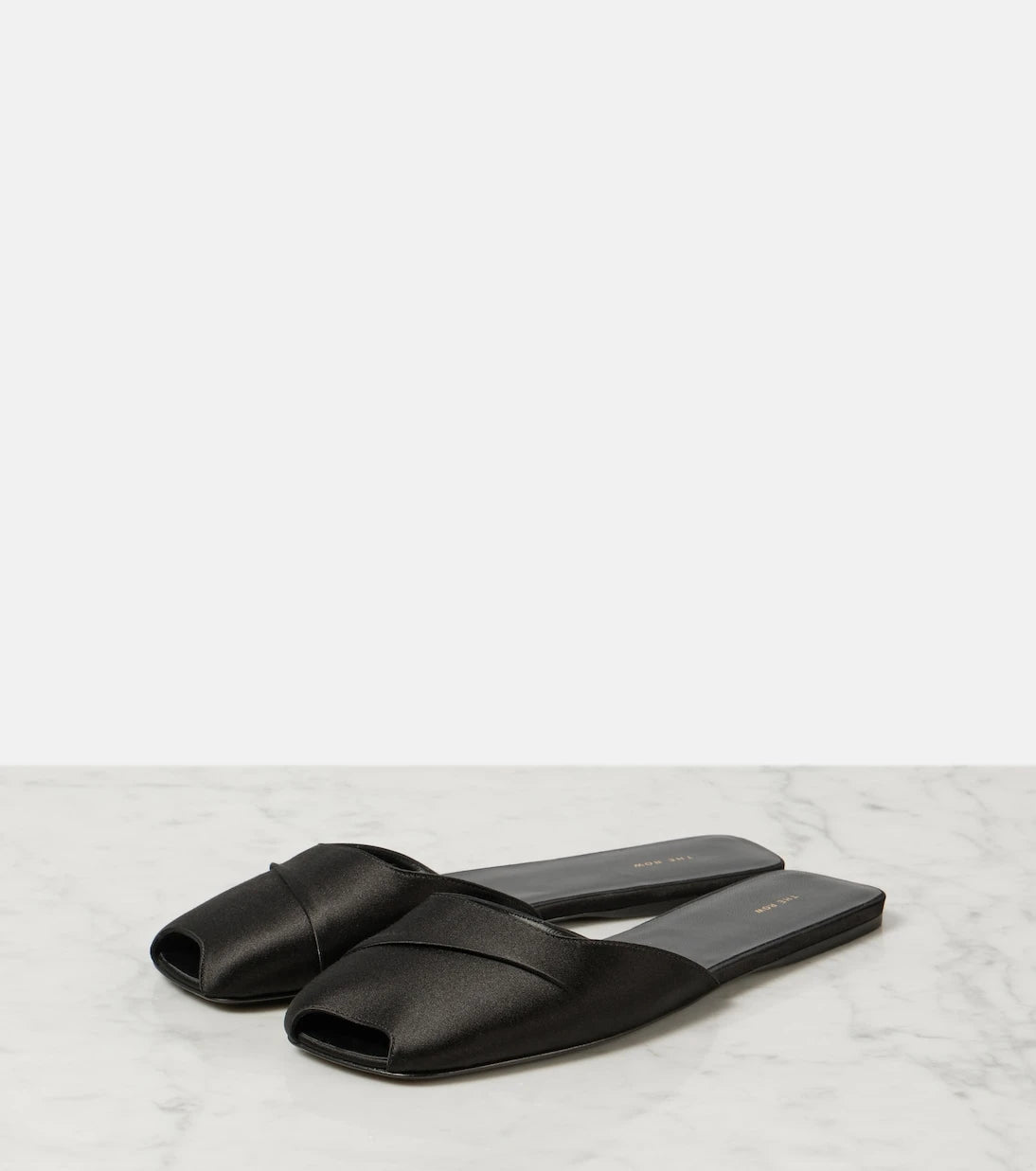 The Row - Milla satin slides