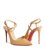 Christian Louboutin Red Jenlove Leather Pumps 100