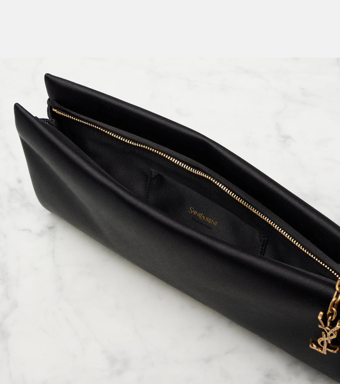 Saint Laurent - Cassandre satin clutch
