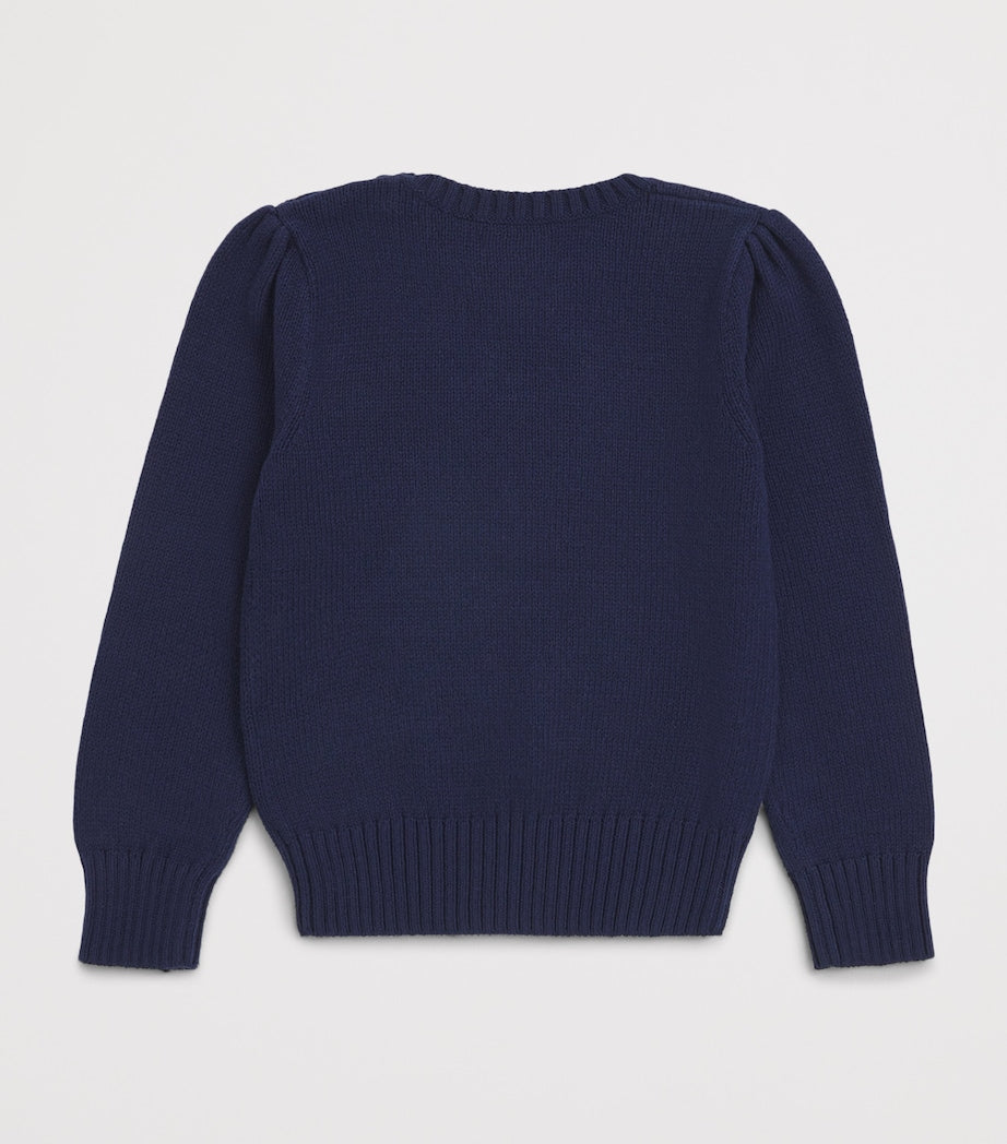 Ralph Lauren Kids Navy Polo Bear Sweater (7-14 Years)