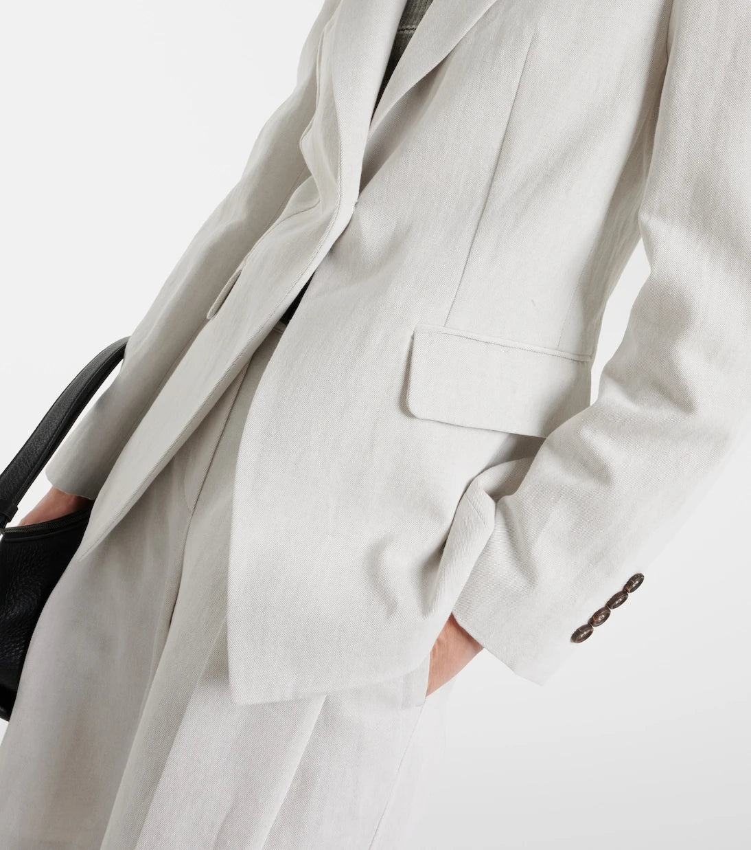 Brunello Cucinelli - Pamuk ve keten blazer ceket