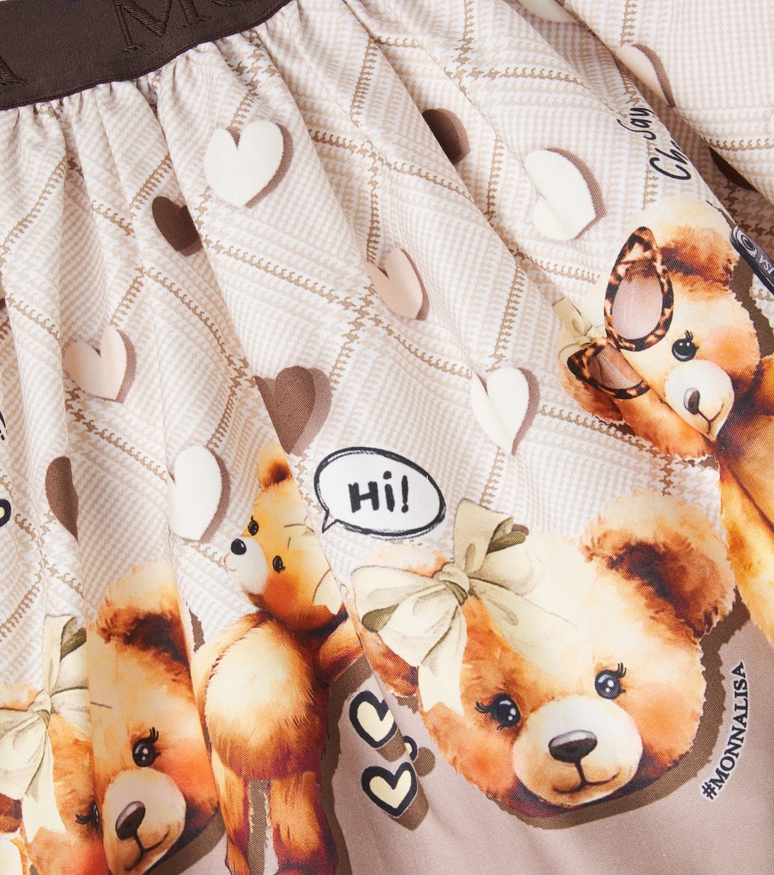 Monnalisa - Printed cotton-blend skirt