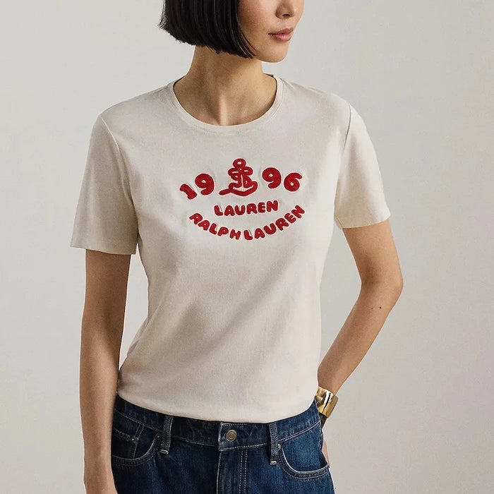 Lauren Ralph Lauren тениска дамски от памук