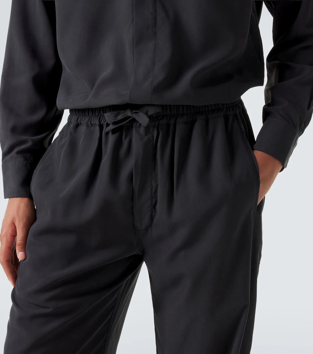 Saman Amel - Alio silk straight pants