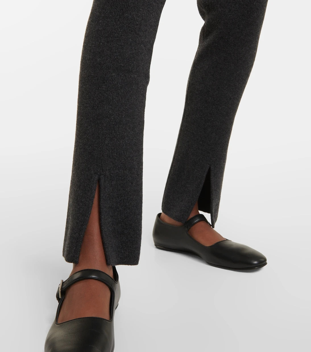 Magda Butrym - Ribbed-knit cashmere slim pants