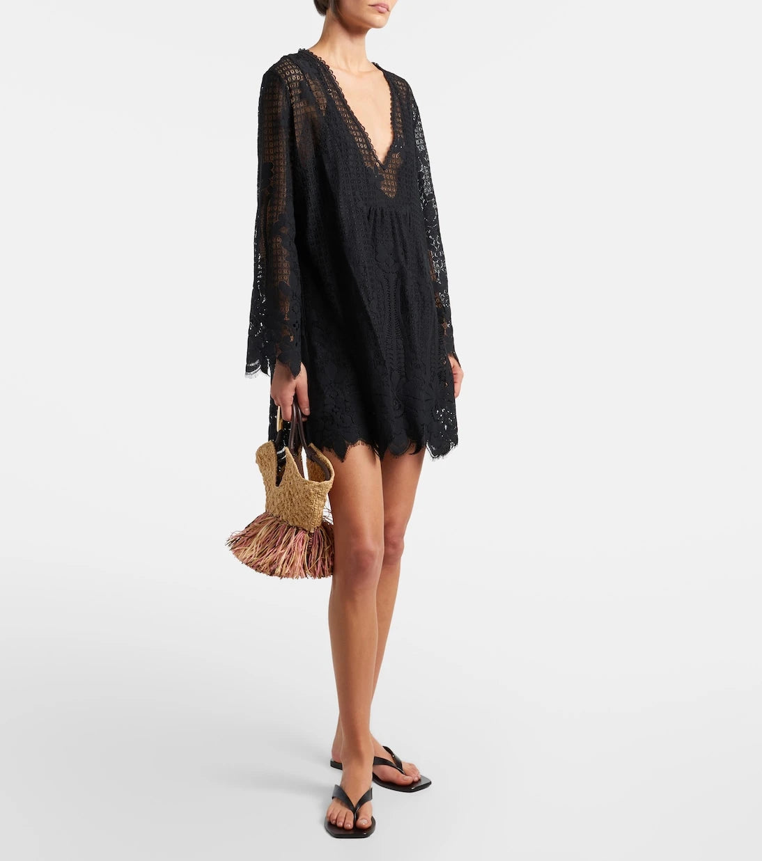 Melissa Odabash - Elizabeth cotton-blend lace minidress