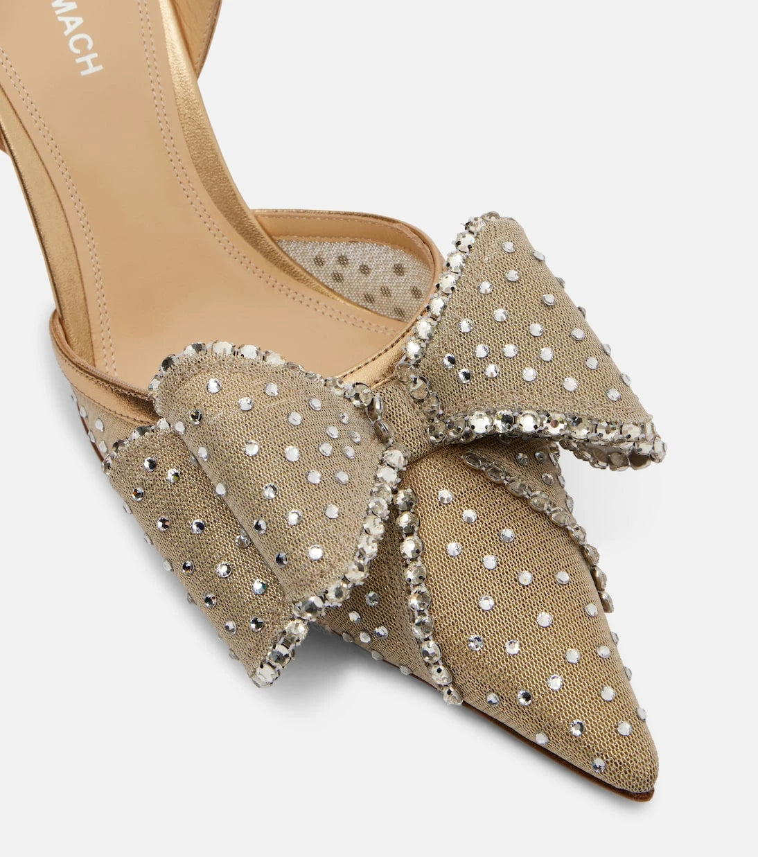 Mach & Mach - Le Cadeau 85 mesh slingback pumps