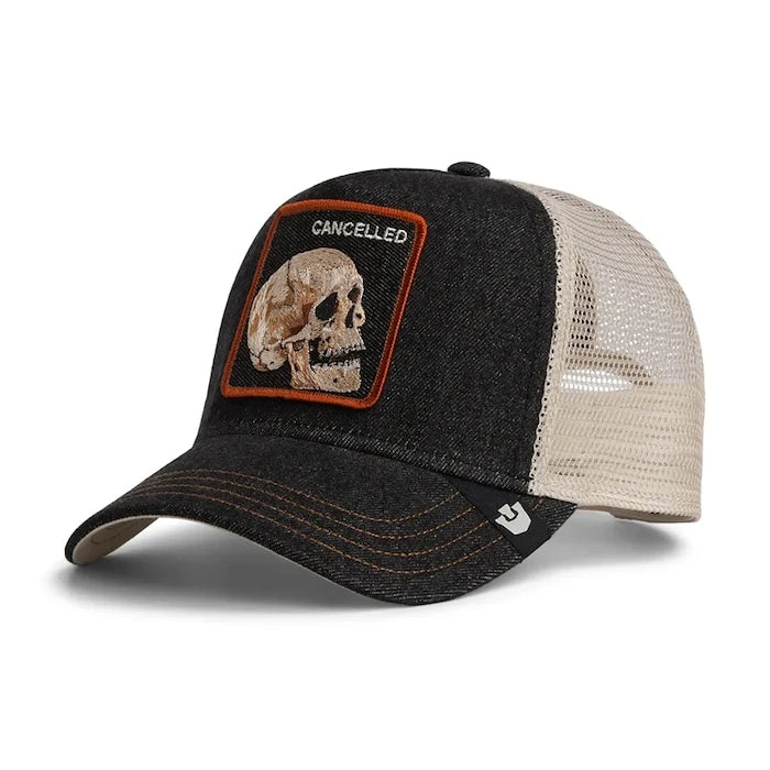 Goorin Bros шапка с козирка Denim Skull
