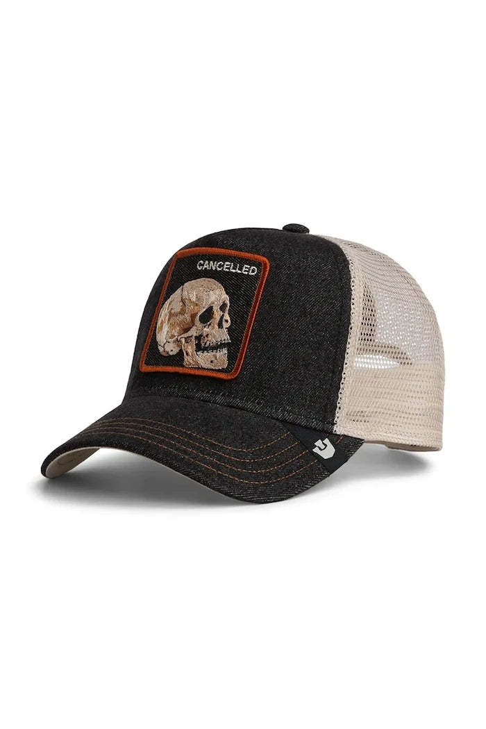 Goorin Bros шапка с козирка Denim Skull