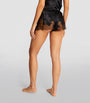 Silk Lace-Trim Baccarat Shorts