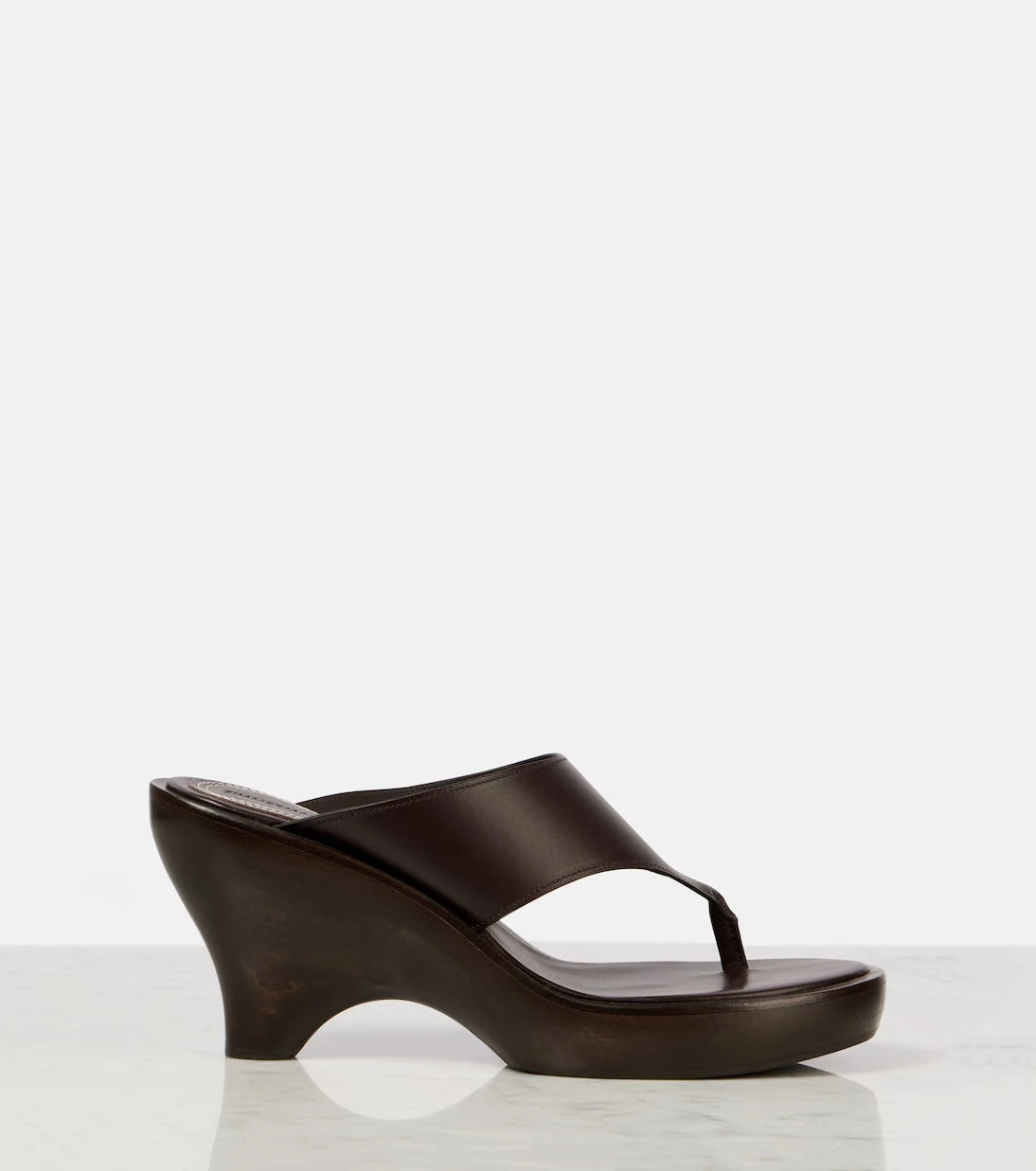 Zimmermann - Wild 95 leather wedge mules