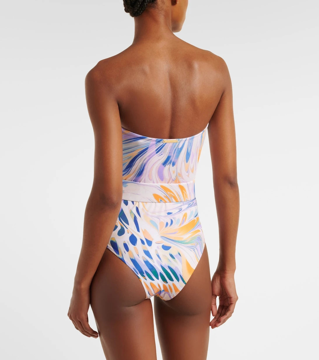 Alexandra Miro - Iris belted printed swimsuit