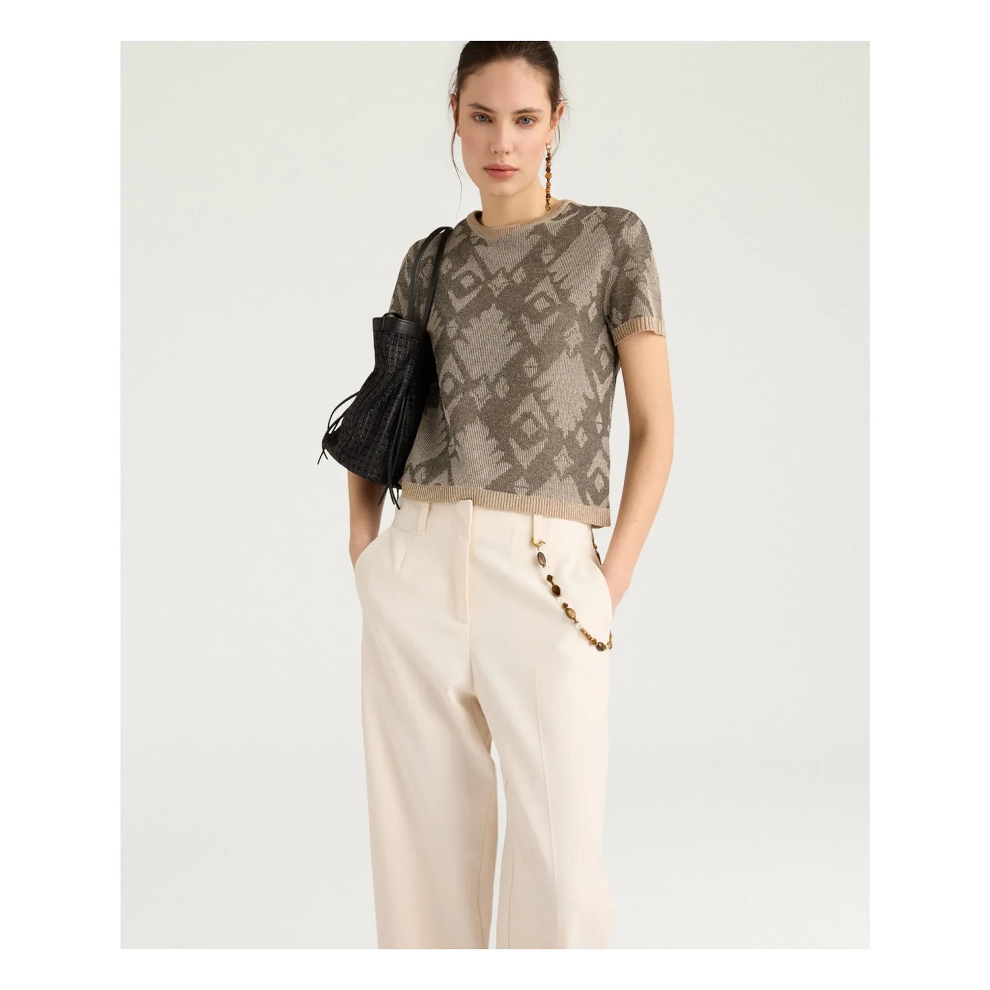 Momoni - Top Bruma | Khaki