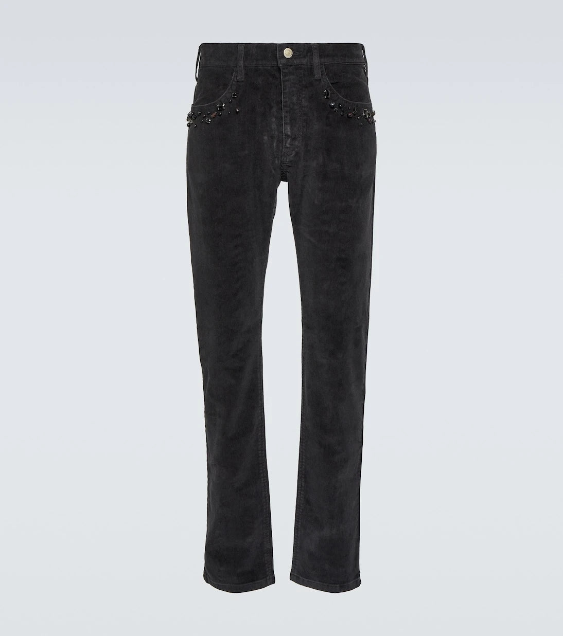 Undercover - Studded cotton corduroy slim pants