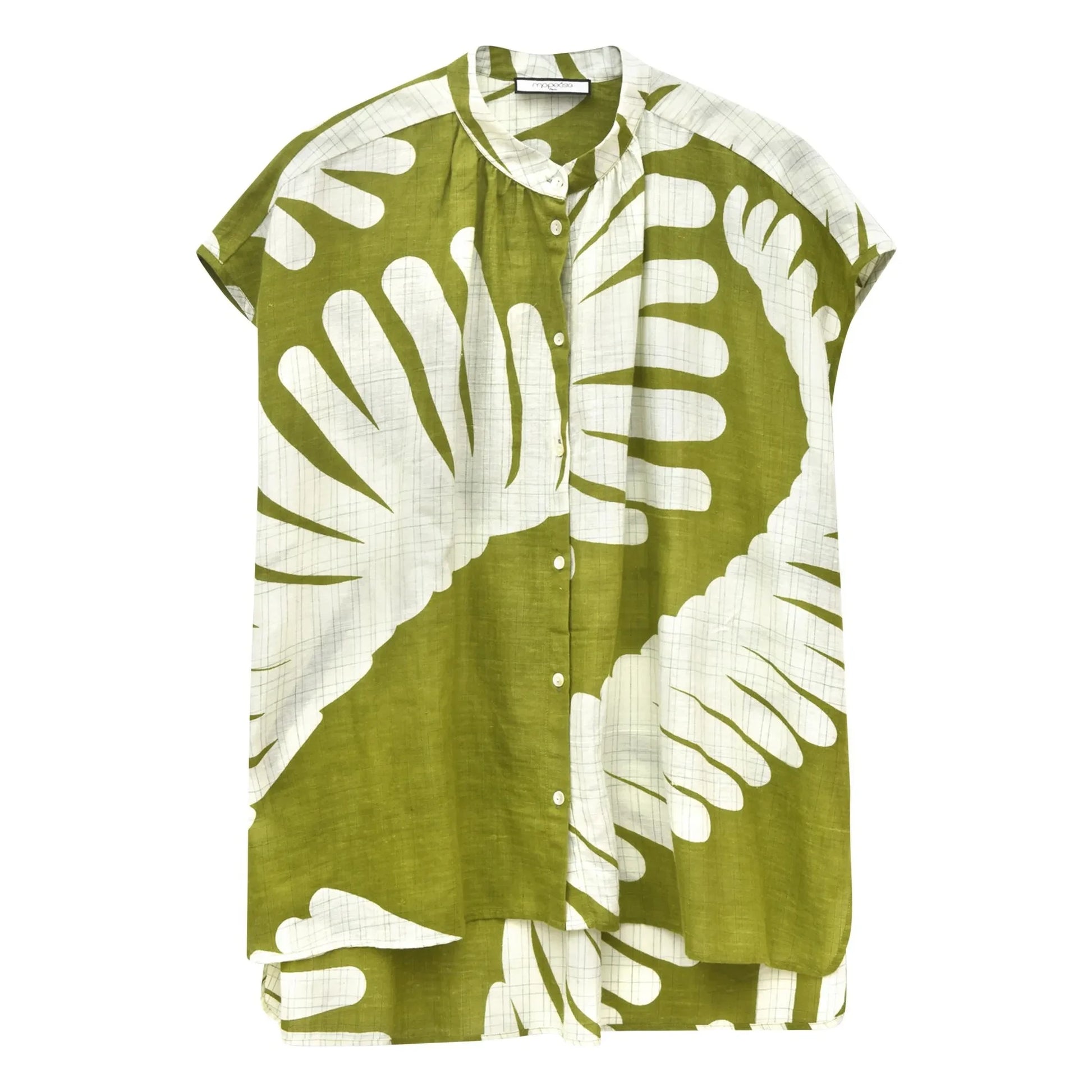 Mapoésie - Adèle Cotton Palm Top | Khaki