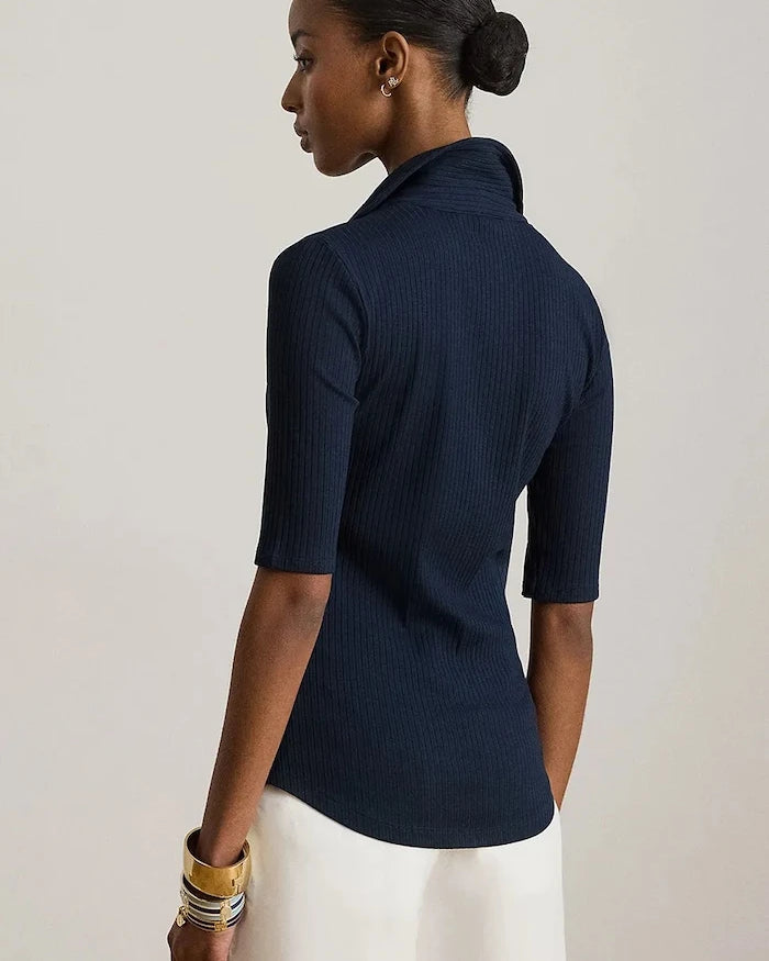 Lauren Ralph Lauren yakalı kadın tişört