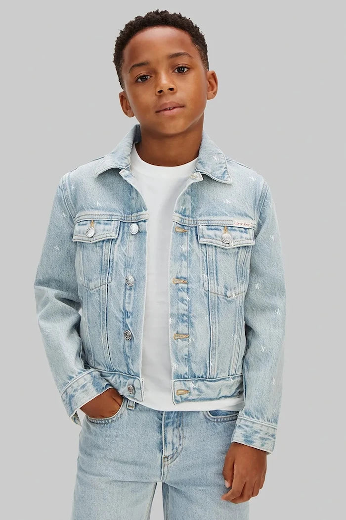 Calvin Klein Jeans късо яке за деца от деним