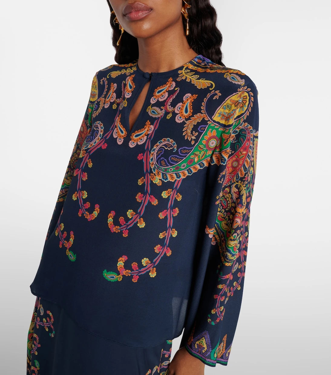 Etro - Paisley printed silk blouse