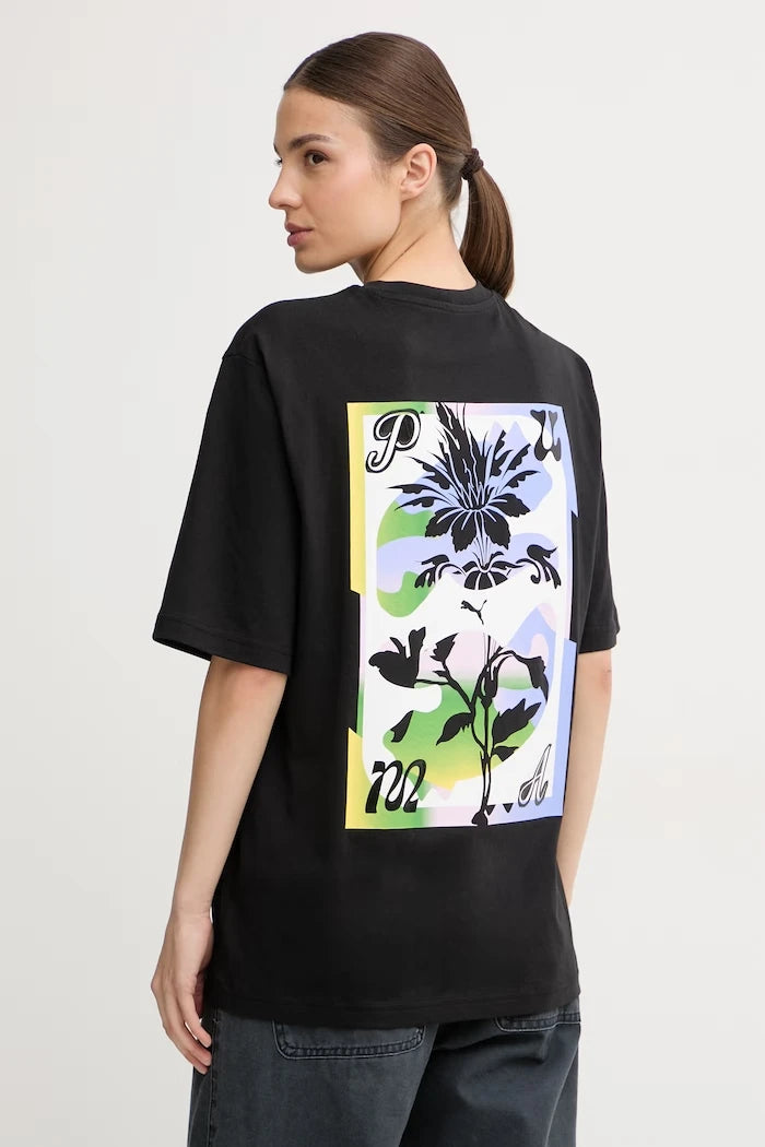 Puma тениска дамска с памук Graphics Psychoflower