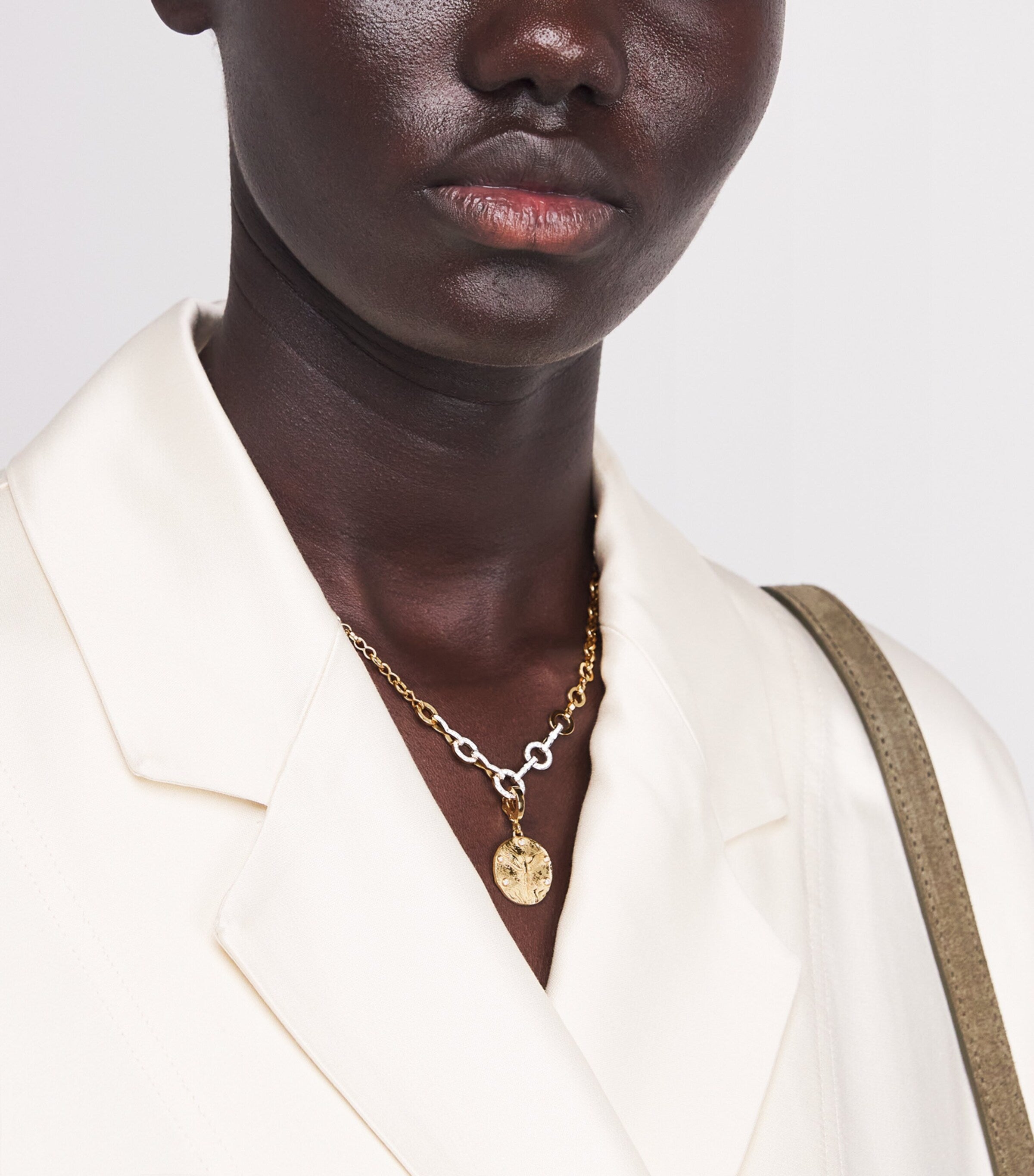 Yellow Gold and Diamond Phoenix Coin Charm