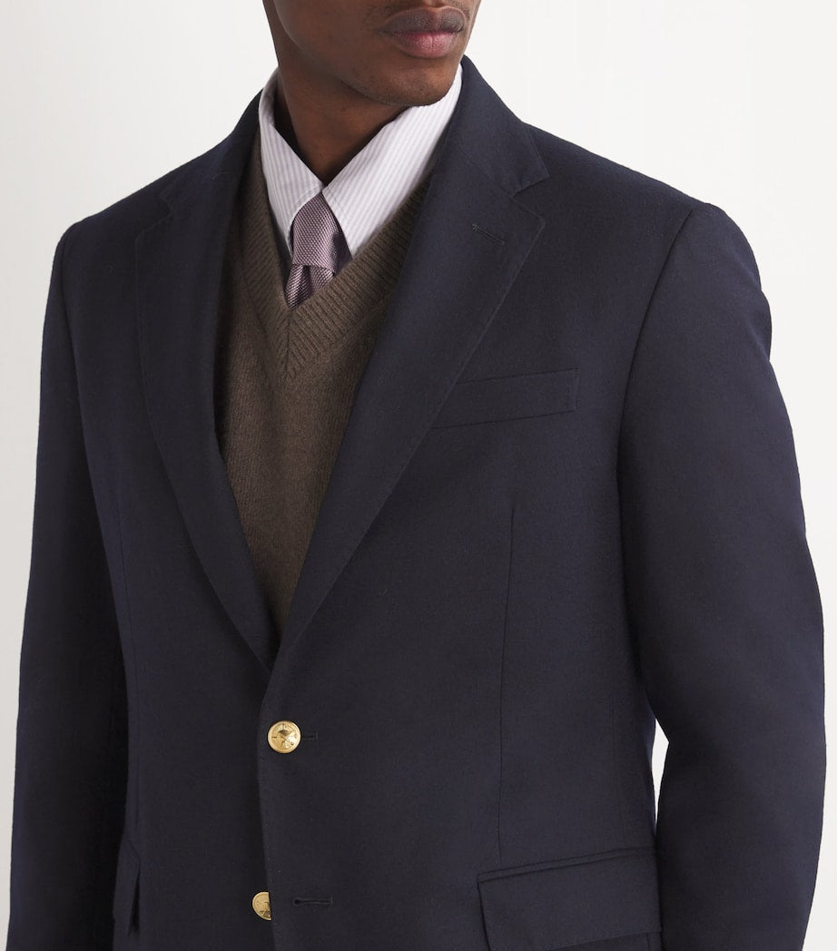 Polo Ralph Lauren Navy Wool Doeskin Blazer