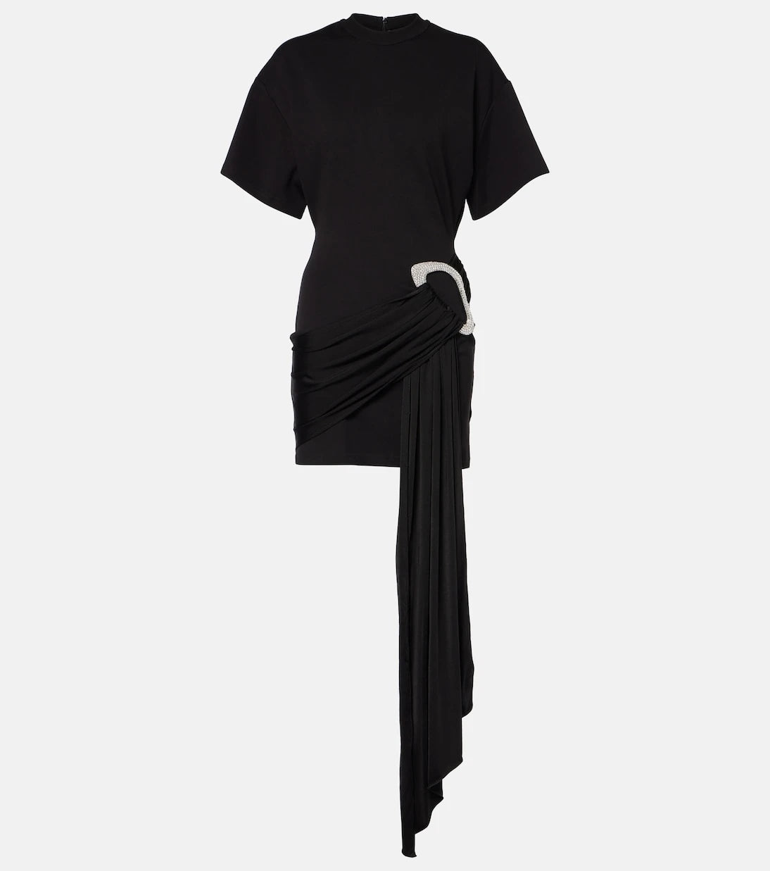 David Koma - Embellished draped jersey minidress