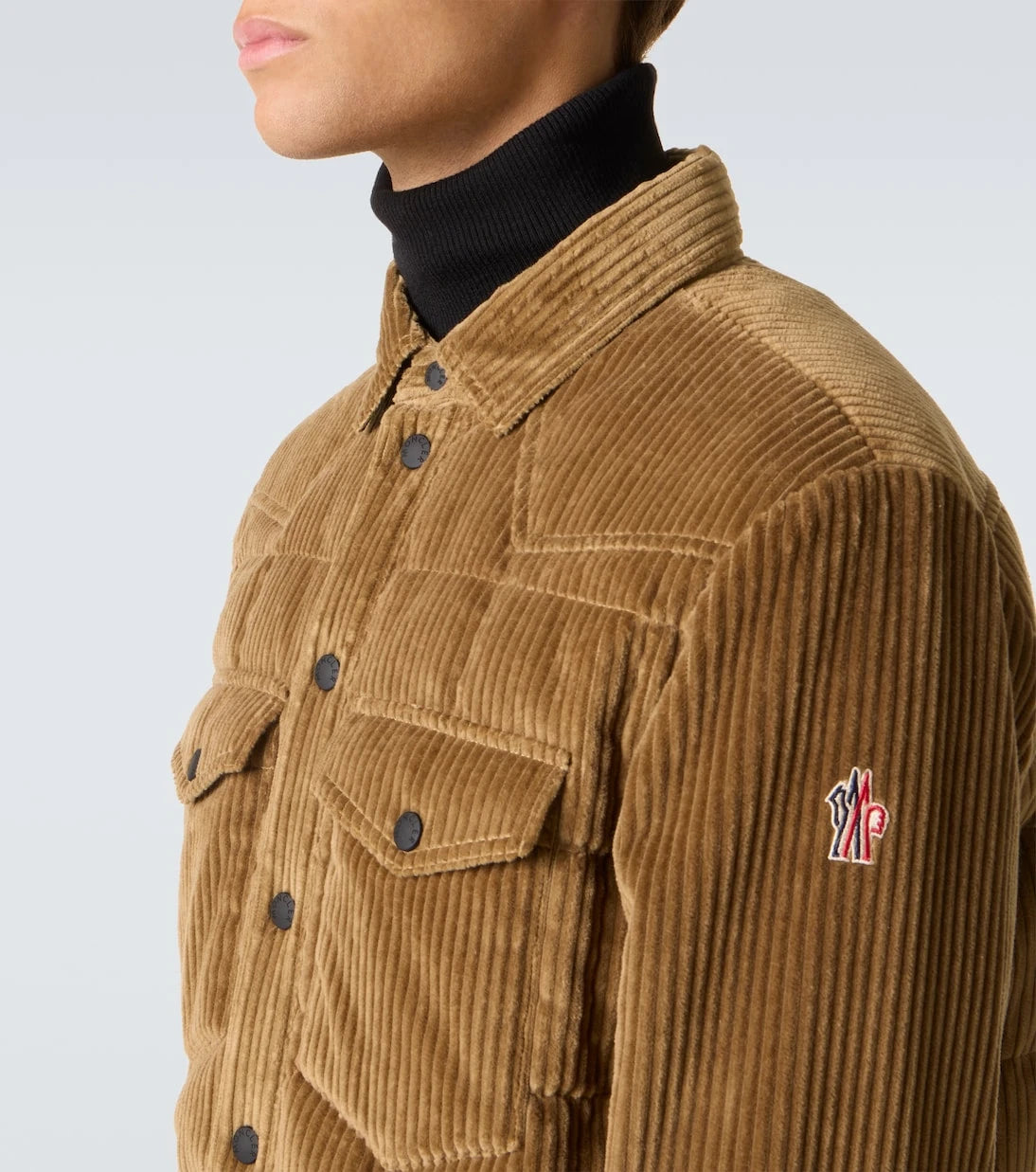 Moncler Grenoble - جاكيت Gelt مبطن من قطن الكوردروي