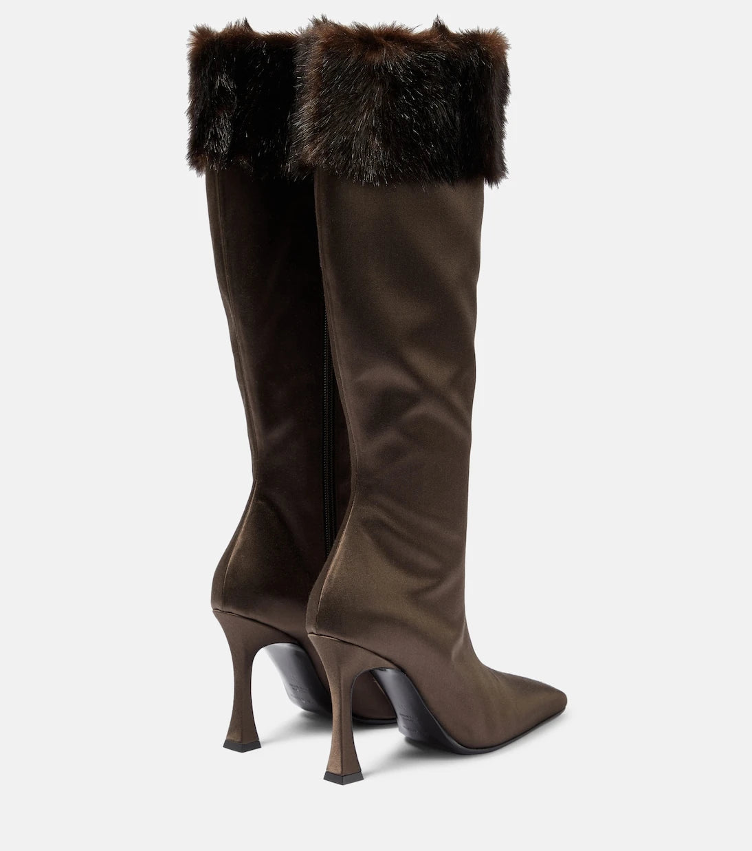 Magda Butrym - Faux satin knee-high boots