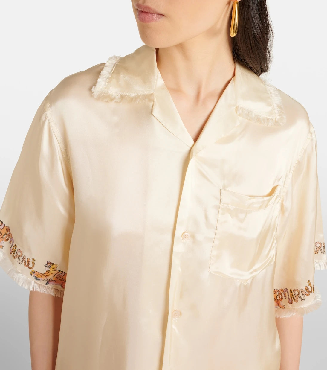 Marni - Printed satin shirt
