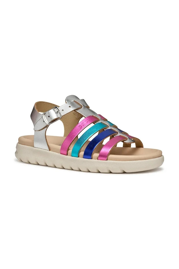 Детски сандали от кожа Geox SANDAL SOLEIMA