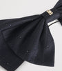 Crystal-Embellished Hair Bow NAVY BLUE
