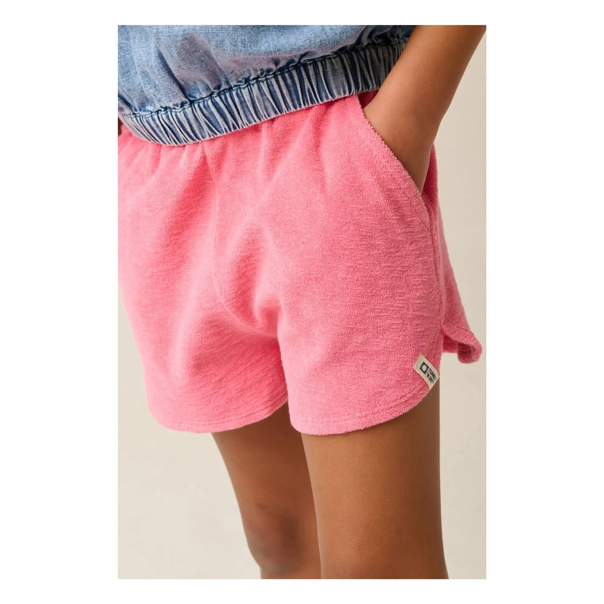 Tumble N'Dry - Paraiba Organic Cotton Towelling Shorts | Pink