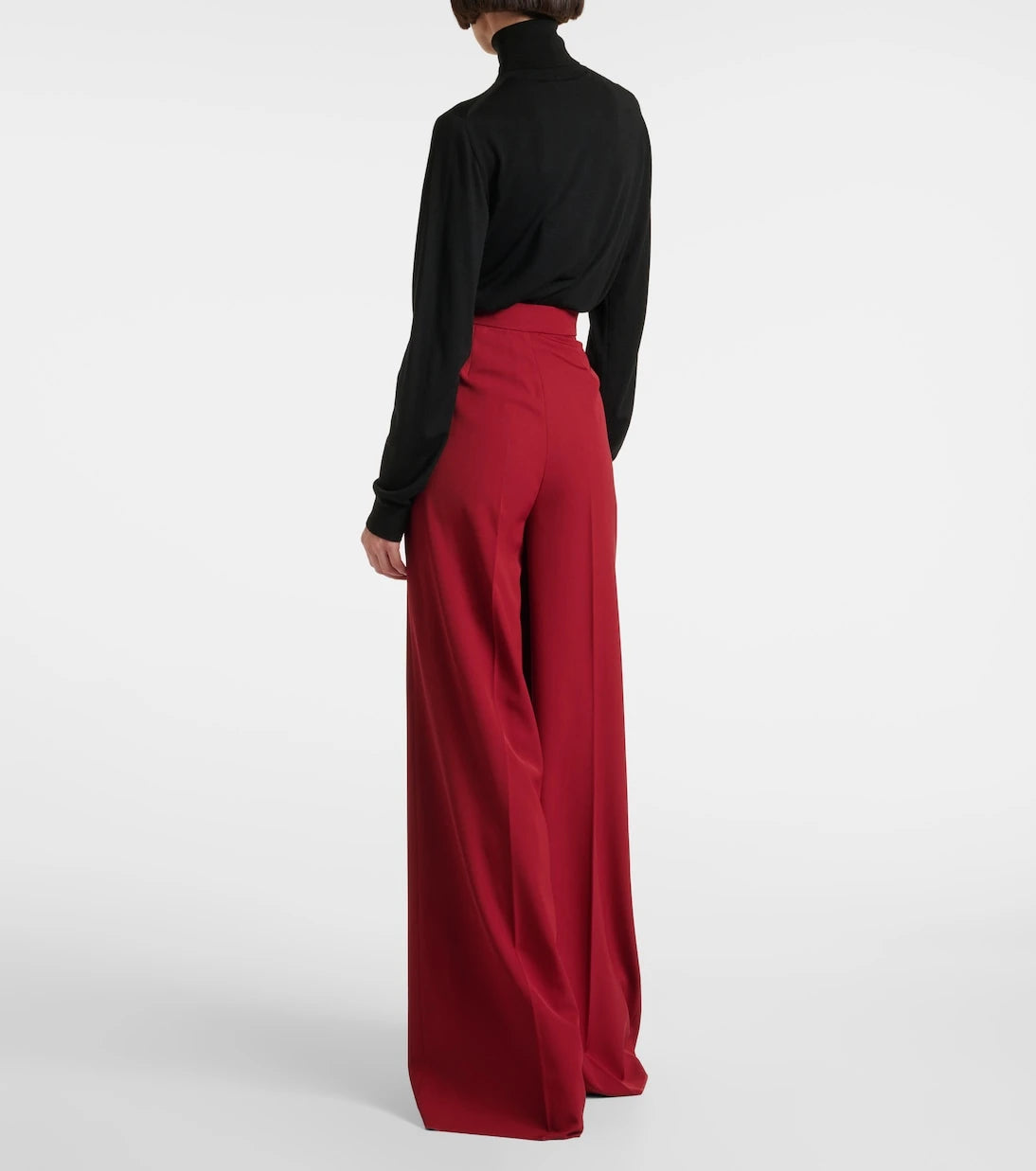 Max Mara - Ninfa virgin wool gabardine palazzo pants